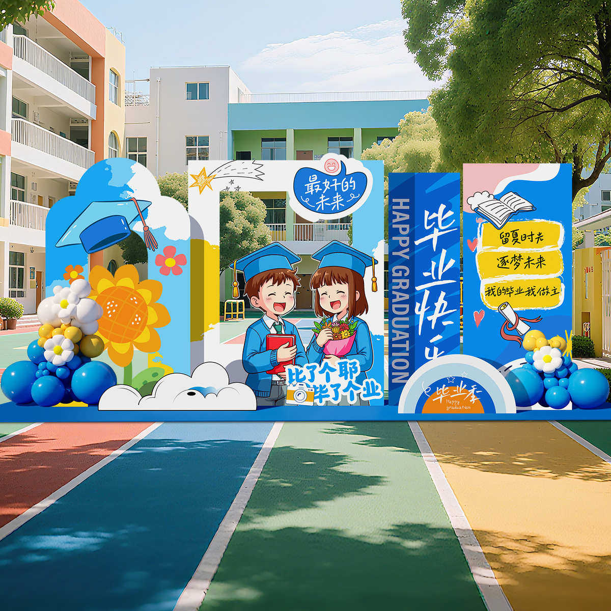 毕业季kt板场景布置典礼氛围班级装饰初中高中大学幼儿园拍照道具,节庆用品/礼品,吊顶纱幔,淘宝优惠券,粉丝福利购,淘宝优惠卷