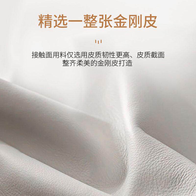 悬浮皮床极简大象耳朵现代简约布艺主卧室婚床意式轻奢双人床带灯