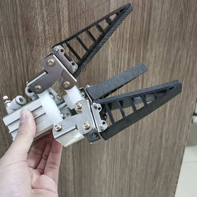 鳍条效应机械爪 仿生柔性机械手夹具舵机驱动软指夹爪 软体机器人