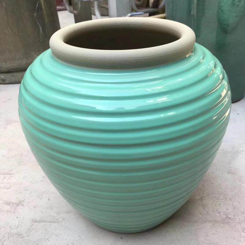 室内外流水陶缸陶瓷落地大花瓶客厅酒店大堂插花盆大陶罐摆件坛子
