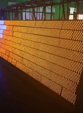 门led显示屏室内led头屏动广告高屏滚字幕机P2PP10单黄l3清会议室