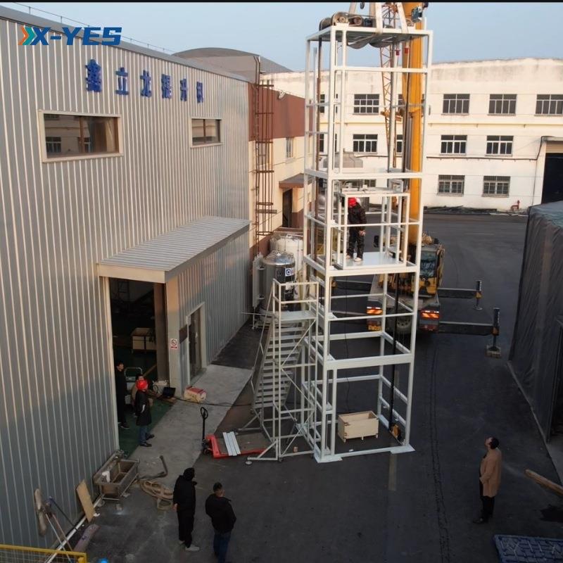 重载IGT往提复式升卡机z型循环垂直连续式升机托盘板叉臂式降运输