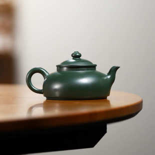 宜兴墨绿泥全手工紫砂壶光器怀隐茶壶家用泡茶具直播爆款