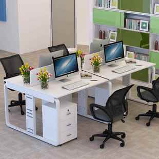 职员办公桌工位员工员简台式 电脑办公桌组合约隔断职办公PEG椅桌