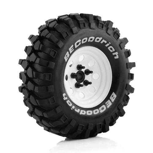 1.9寸FR4轮毂TRX4仿真FMS攀爬NT4轮胎110mm直径SCX10 W146