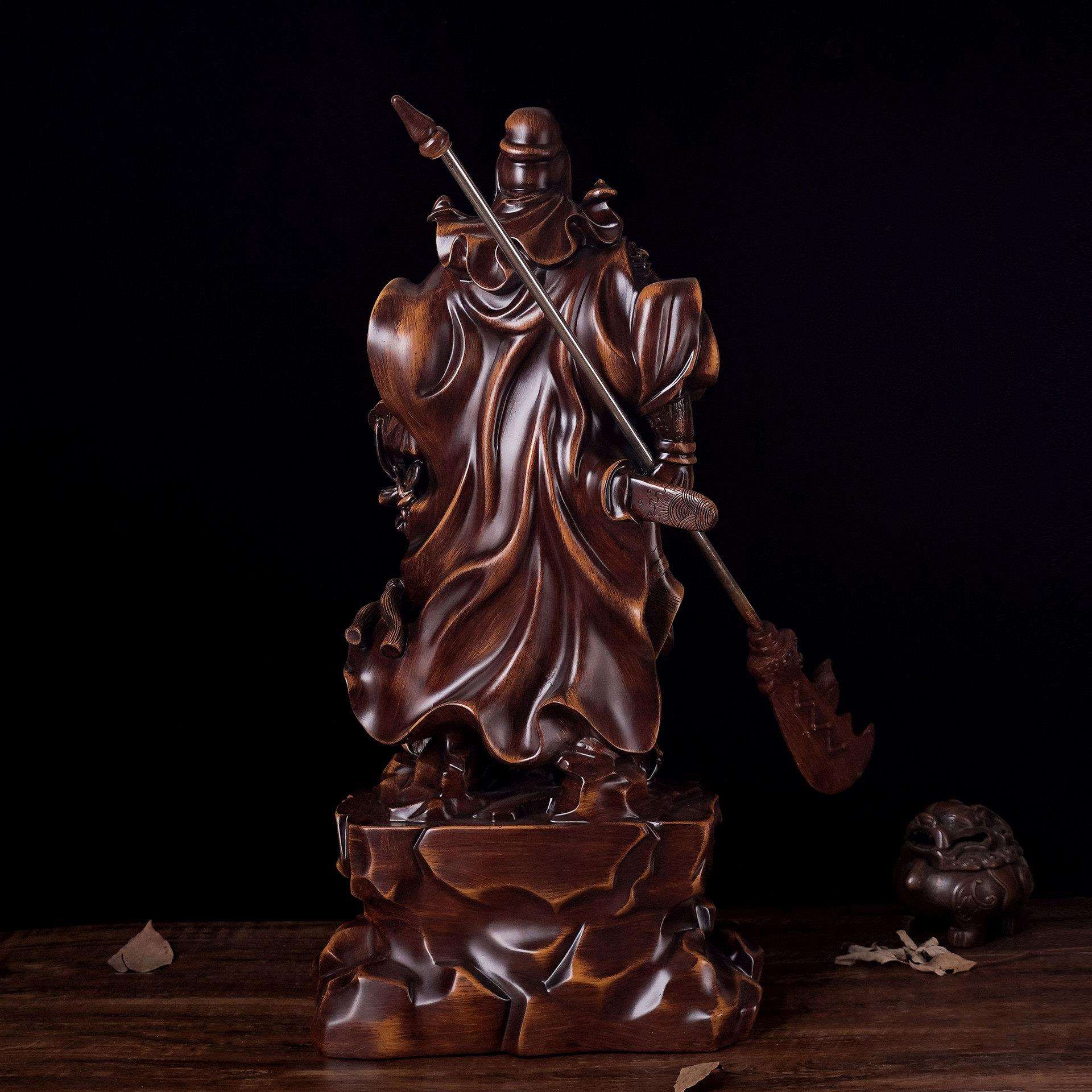 树脂工艺品 中式玄关家居关公财神像摆件 招财桌面摆件