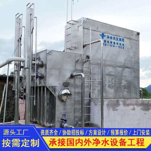 广西源头厂家一体化净化水系统农村饮用水过滤器浸没式水处理设备