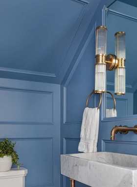 VC1:1复刻美式全铜壁灯卫生间镜前灯简约房间过道灯创意个性卧室