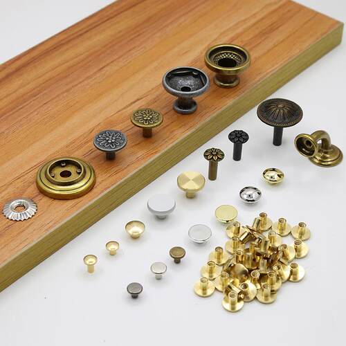 黄铜皮拉手扣子底座皮拉手五金配件抽屉柜门皮把手扣金属扣厂直销