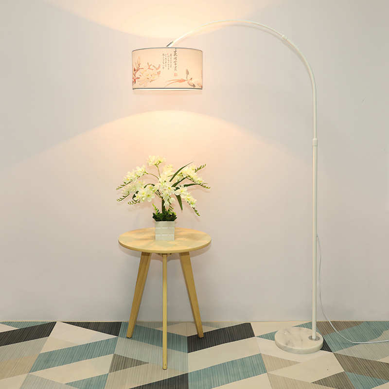 钓鱼灯北欧落地灯卧室创意简约现代遥控LED客厅书房立式落地台灯