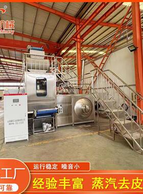 黄桃深加工去皮设备大型商用葡萄蒸汽去皮机地瓜红薯纯物理爆皮机