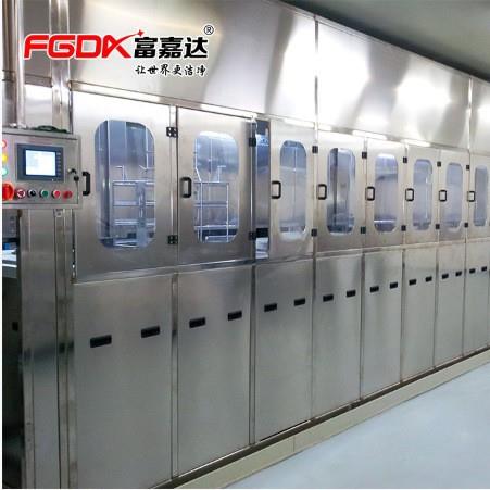 富嘉达光学光电全自动超声波清洗干燥线镜片镀膜前后表面处理设备