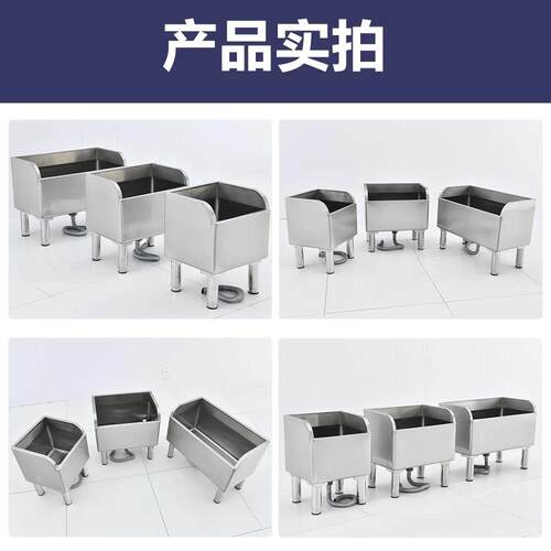 锈拖钢295拖把池 长方不形加高防水布池墩布池家用阳台洗拖布溢水