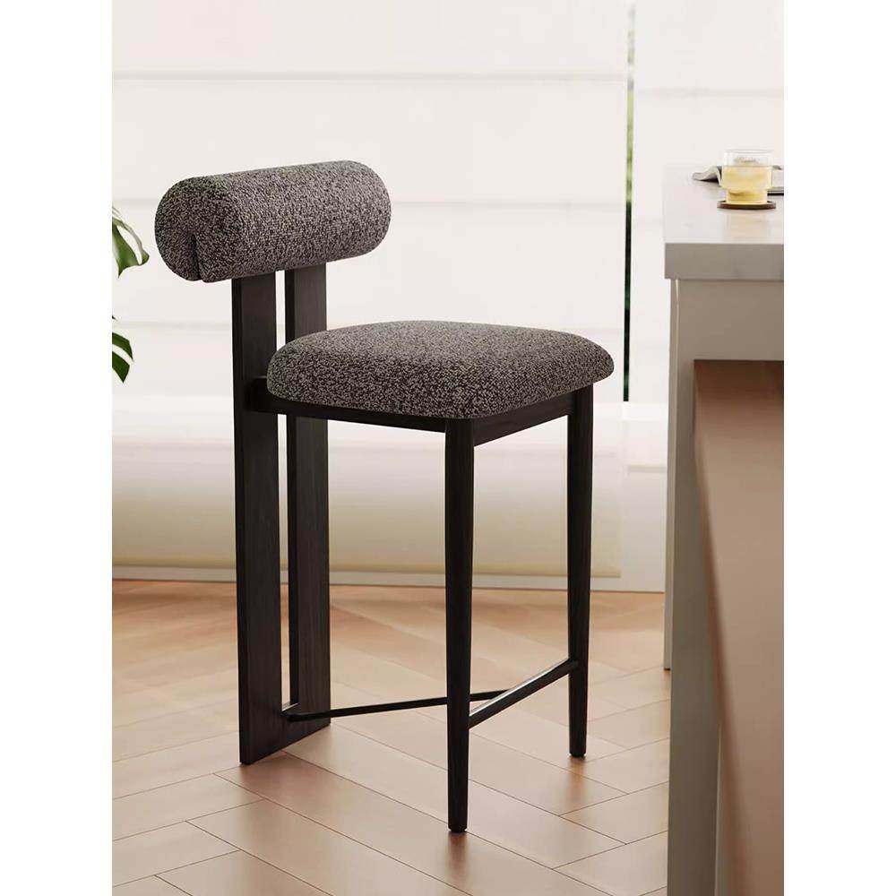 法式吧台椅覆古风家用靠背高脚凳北欧设计师网红实木岛台前台椅子,住宅家具,餐椅,淘宝优惠券,粉丝福利购,淘宝优惠卷