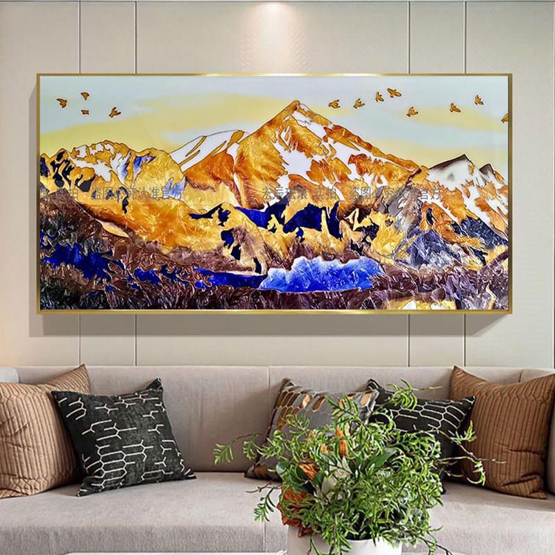 珐瑯彩装饰画客厅背景墙饭厅卧室现代装饰画