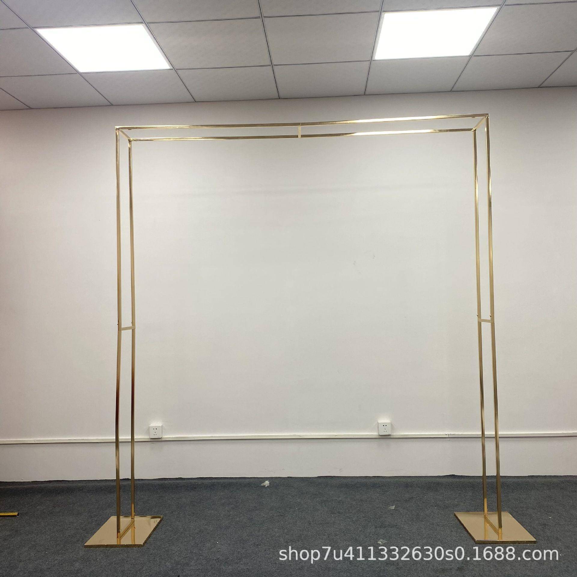 婚庆道具NTO铁屏风方形杆门型拱婚门户外礼艺场景双布置仿真绢花