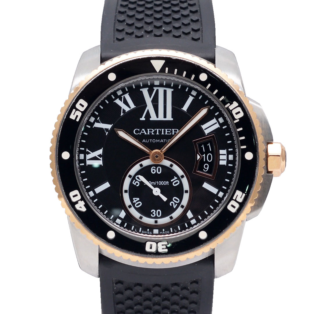 [9.8新]卡地亚卡利博公价75000自动机械男表W7100055