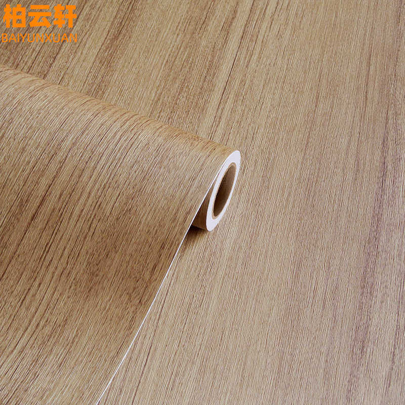 仿木粘自贴壁墙纸翻新子木纹家具桌面50贴纸自防水橱柜纸加厚米
