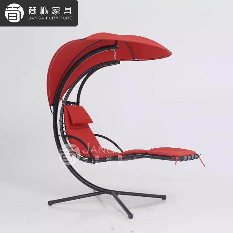 户外花园秋千吊椅露台庭院休闲带遮阳摇椅室内懒人躺椅悬挂吊床