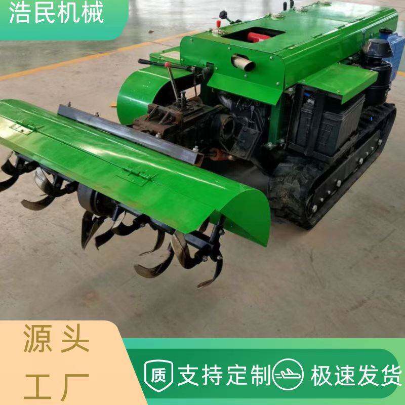 开机果园沟施肥 低矮型旋PNH耕机 电启动油柴履带式多用途田园管