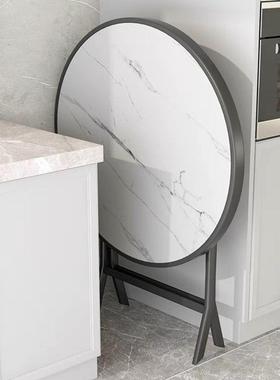 可折折桌叠方桌阳台小桌子家用圆叠桌休闲可XMH折叠桌小户型家用