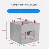 路灯灯杆水泥基础混凝土底座监控灯杆水泥墩预制花园灯预埋件地面