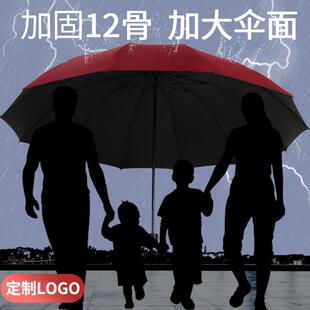 12骨反向手动雨伞定制折叠黑胶晴雨两用伞遮阳伞超轻防晒伞