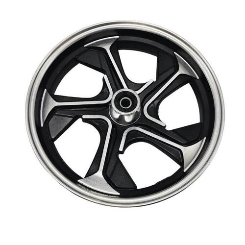 电动车真空胎轮毂10寸电摩改装铝合金前轮12寸迅鹰小龟碟刹钢圈