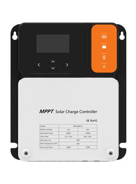 30A40A60AMPPT99.9%追踪效率充电放电保护太阳能充电控制器兼锂电