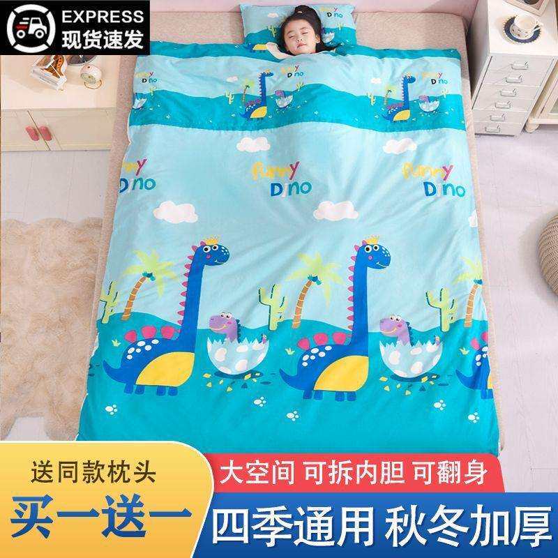 0-12岁儿童睡袋防踢被秋冬加绒婴儿睡袋宝宝加厚冬季四季通用