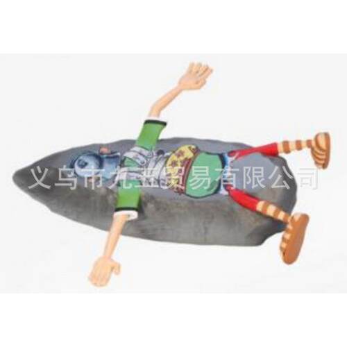 跨境新品Collectible Moneybox有趣的储存罐，被压碎的罗马人雕像