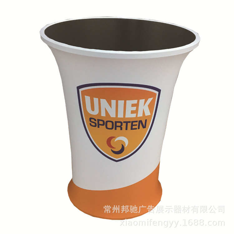 促销圆形吧台 常州厂家直销 热转移便携拆装形象台 迎宾接待台