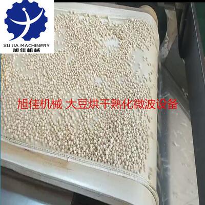 鹰嘴豆微波熟化设备隧道式黑豆熟化机五谷杂粮杀虫卵回潮设备