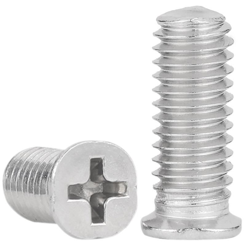 24904不锈3钢十字小沉头螺丝机M牙小平头螺钉FM螺丝钉M2M2.534MM5