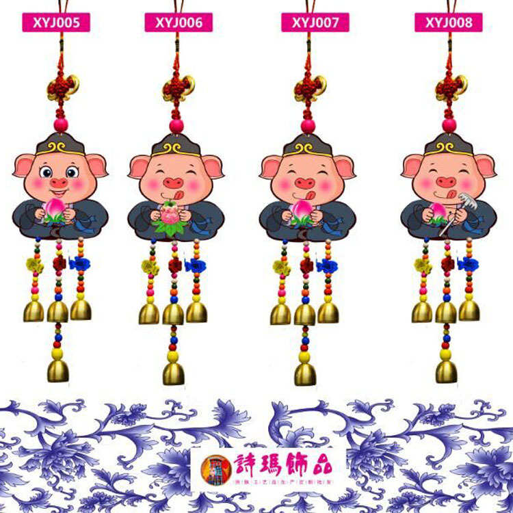 民族风创新西游记皮风铃新款手工图彩皮风铃挂件厂家直销
