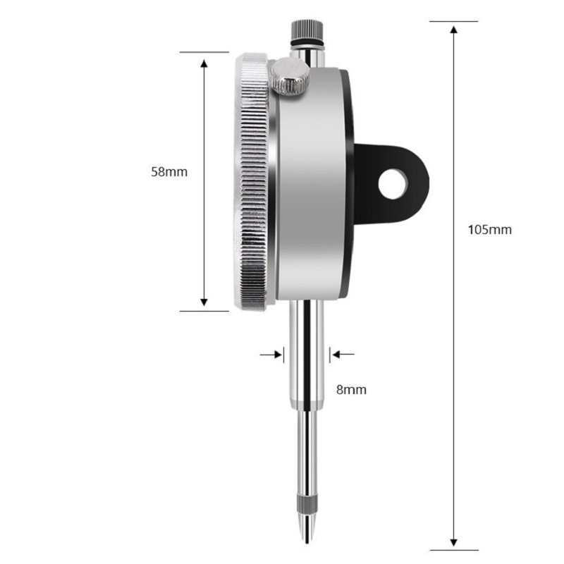 英制百分表0.01MM高精度英标指针指示表0-5/0-10MM指针百分表