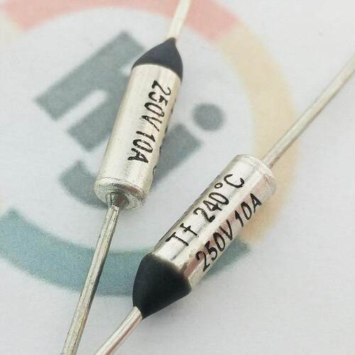 5个温度保险丝热熔断电阻丝RY/TF/98/133/172/240度250V10A简单爱