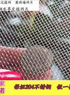 供应不锈钢水草定植网片水族箱造景过滤网片编织筛网方孔