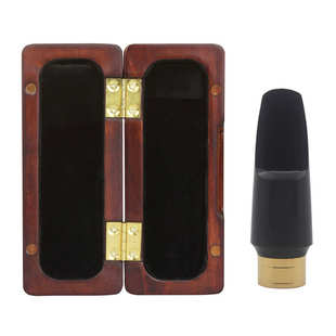 32中音笛头2件套 黑金笛头 萨克斯笛头盒 红木笛头盒 笛头