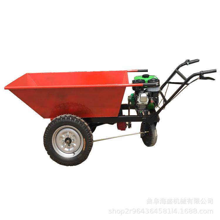 农用拉粪汽油车HS-TC手推车工地沙扶搬运灰斗手汽油石小推车