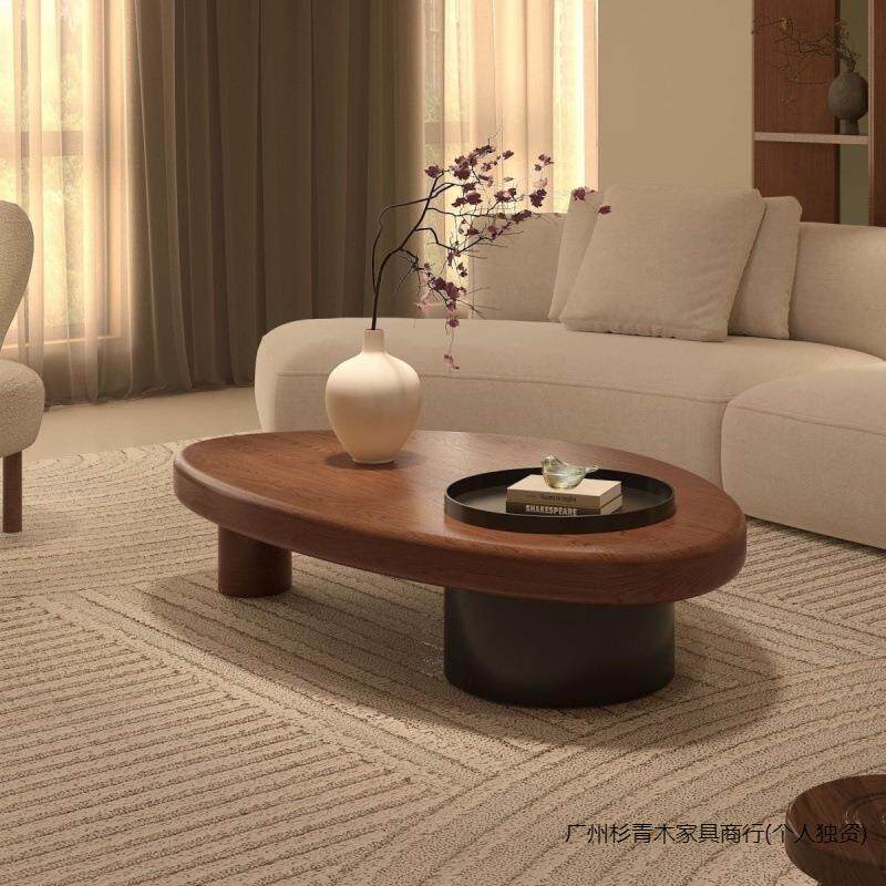 古风实木茶几茶桌家用客厅2024异形新款简约小户型创意原木桌