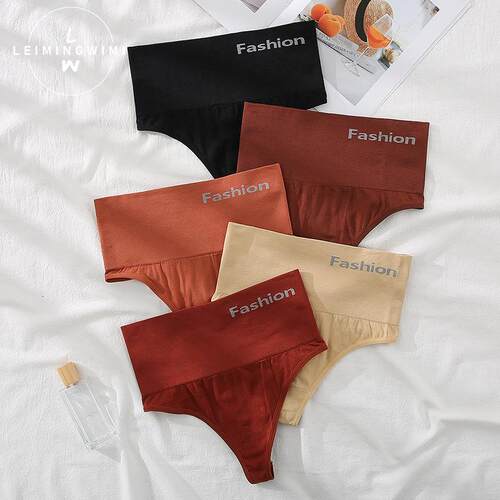 Women's high waisted and abdominal cinching thong