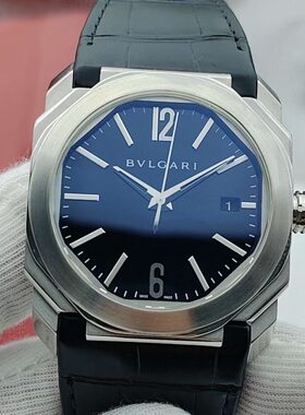 98新38mm宝格丽OCTO系列 BGO38BSLD黑盘自动机械男表手表