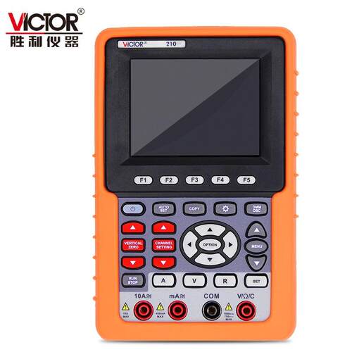 胜利VICTOR 210手持式数字示波表VC220/2060/2100彩色示波器