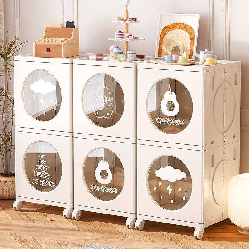 友耐可折叠收纳柜家用带滑轮大容量多格储物柜卧室客厅收纳柜子,收纳整理,收纳柜,淘宝优惠券,粉丝福利购,淘宝优惠卷