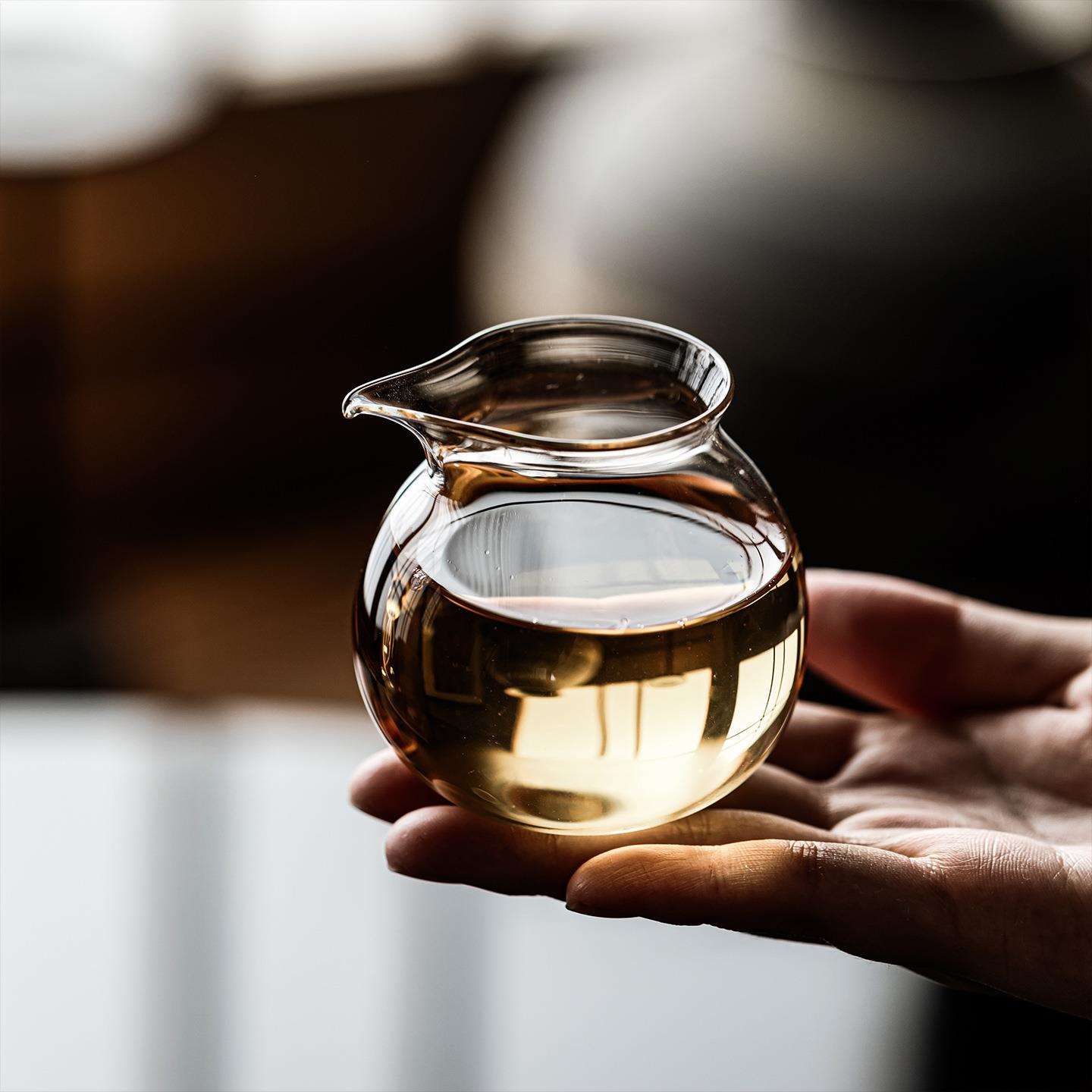小口袋耐热玻璃公道杯加厚公杯家用小号分茶器泡茶杯茶海
