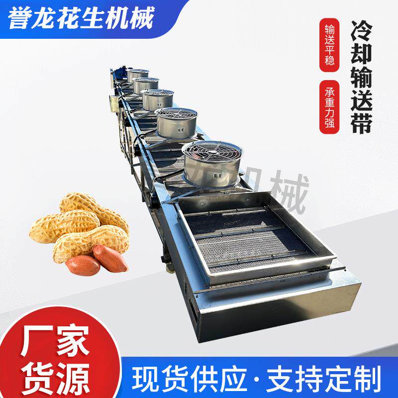 花生食品网带输送机全自动流水线食品分拣运输链条式网链输送机