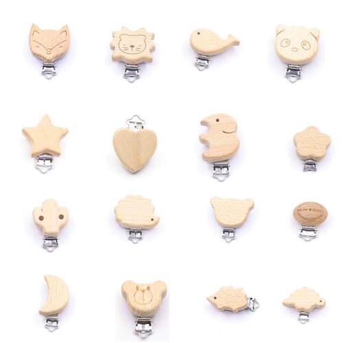5pcs Nipple Chain Aessories Modelling Beech Pacifier Clip BP