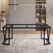 定作办桌支架金属餐桌公茶几桌脚腿岩板不锈钢VVV脚书桌吧支撑脚