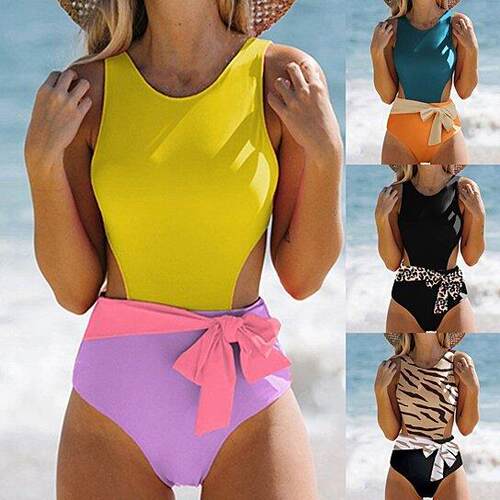 Muzhi swimsuit women's one-piece hollow top and bottom